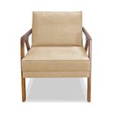Ver imagem 3 de Kit 2 Poltronas Decorativa Ana para Sala de Estar Linho Dourado - Montanaris Decor