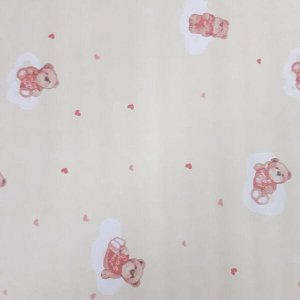 Papel de Parede ursinhos românticos coração vermelho