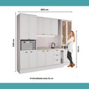 Ver imagem 7 de Armário de Cozinha Completa com Balcão Milla Plain Carraro Branco