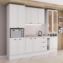 Ver imagem 1 de Armário de Cozinha Completa com Balcão Milla Plain Carraro Branco