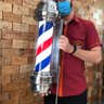 Barber Pole Poste De Barbeiro Sem Globo 65cm 110v - 4
