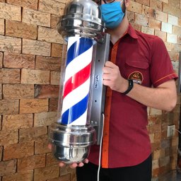 Barber Pole Poste De Barbeiro Sem Globo 65cm 220v - 4