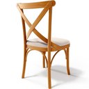 Ver mais imagens de Kit 08 Cadeiras para Sala de Jantar e Estar Living Estofada Ávila L02 Suede Bege - Lyam