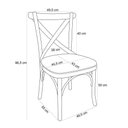 Ver imagem 5 de Kit 08 Cadeiras para Sala de Jantar e Estar Living Estofada Ávila L02 Suede Bege - Lyam