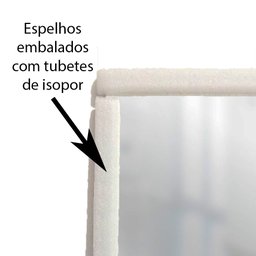 Espelho Multiuso Lapidado Pendurador 70x50 cm Retangular - 6