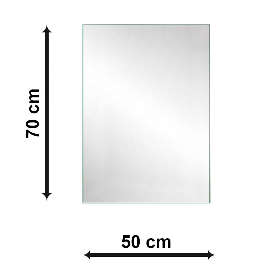 Espelho Multiuso Lapidado Pendurador 70x50 cm Retangular - 4