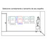 Espelho Multiuso Lapidado Pendurador 70x50 cm Retangular - 7