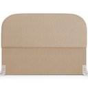 Ver imagem 5 de Cabeceira Cama Box Casal 140cm Orgânica Lanna W01 Linho Bege Escuro - Lyam Decor