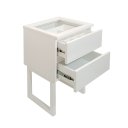 Ver imagem 4 de Mesa de Cabeceira Lateral de Apoio Penteadeira Square Branco Laca