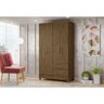 Guarda Roupa 4 Portas 2 Gavetas Castanho Wood Chile Moval Móveis 182x103x47 - 1