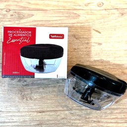 Balança Digital de Cozinha 10kg - Branca + Processador Alimento Manual 500ml - 7