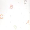 Papel de Parede lavável abecedário fundo branco - 1