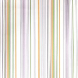 Papel de Parede lavável listras laranja verde lilás e branco - 1