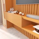 Ver imagem 7 de Painel Ripado para TV até 84 Polegadas com LED com Vidro Reflecta 100% MDF 305cmx219cm Portas Vitoria Regia Yescasa