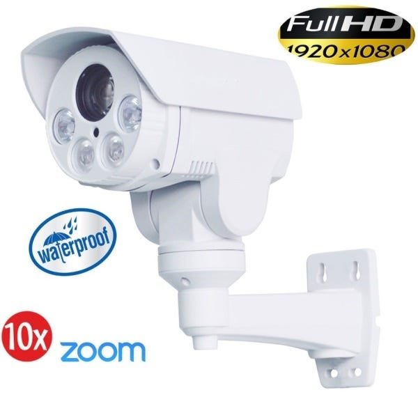 Câmera Ip Full HD 1080P Zoom Optico 10X Wi-Fi Profissional Possui Protocolo Onvif Grava Audio - 7