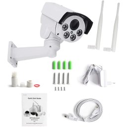 Câmera Ip Full HD 1080P Zoom Optico 10X Wi-Fi Profissional Possui Protocolo Onvif Grava Audio - 3