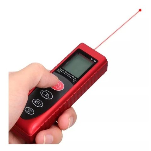 Trena Digital A Laser Medição A Distância Alcance 80 Mts Profissional
