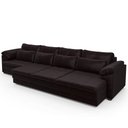 Ver imagem 5 de Sofá Retrátil para Sala de Estar 4 Lugares 339cm Riza S03 Couro Vinho - Lyam Decor