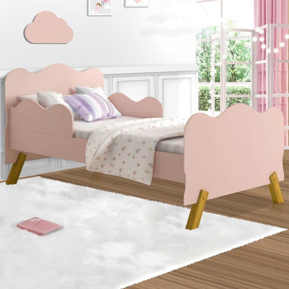 Cama Infantil Feminina Rosê | MadeiraMadeira