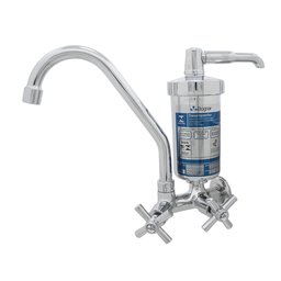 Torneira Purificador Filtro Cozinha Parede Bica Móvel Copo Abs - 1