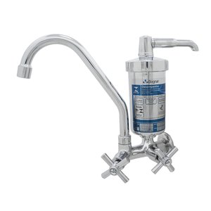 Torneira Purificador Filtro Cozinha Parede Bica Móvel Copo Abs