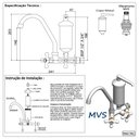 Ver imagem 6 de Torneira Purificador Filtro Cozinha Parede Bica Móvel Copo Metal