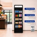 Ver imagem 6 de Refrigerador Expositor Vertical Hq 439 Litros Porta de Vidro Preto Hq-439REVPVX