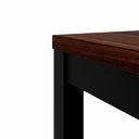 Ver imagem 6 de Mesa Cozinha e Refeitório 180cm x 90cm Pés Metal com 2 Bancos F5 Office Cor:Louro Preto com Preto