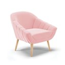 Ver imagem 7 de Kit 01 Namoradeira E 01 Poltrona Suede Rosa Bebê Natural