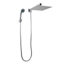 Ver imagem 2 de Ducha Inox 25x25 Cm C/ Desviador e Ducha de Mão em Abs com Trava