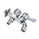 Ver imagem 2 de Torneira de Tanque Máquina Lavar Uso Geral 2 Saídas Lavanderia Inox Cromada Metal Abs Premium