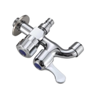 Ver imagem 3 de Torneira de Tanque Máquina Lavar Uso Geral 2 Saídas Lavanderia Inox Cromada Metal Abs Premium