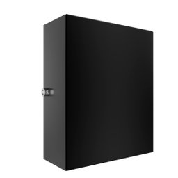 Arandela Mini Slim 2 Focos Preto Alumínio Externa MF143 - 4