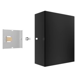 Arandela Mini Slim 2 Focos Preto Alumínio Externa MF143 - 5