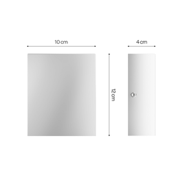 Arandela Mini Slim 2 Focos Preto Alumínio Externa MF143 - 6