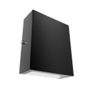 Ver imagem 3 de Arandela Mini Slim 2 Focos Preto Alumínio Externa MF143