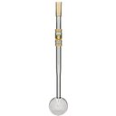 Ver imagem 1 de Bomba de Chimarrão Inox 25cm Mil Furos Brasão Bojo Rosca Escovinha Bortonaggio