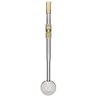 Bomba de Chimarrão Inox 25cm Mil Furos Brasão Bojo Rosca Escovinha Bortonaggio - 1