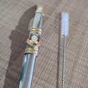 Ver imagem 5 de Bomba de Chimarrão Inox 25cm Mil Furos Brasão Bojo Rosca Escovinha Bortonaggio