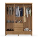 Ver imagem 3 de Guarda Roupa 6 Portas Casal Flash Ii 2 Gavetas - Amendola Touch Demóbile