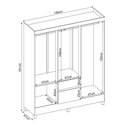 Ver imagem 4 de Guarda Roupa 6 Portas Casal Flash Ii 2 Gavetas - Amendola Touch Demóbile