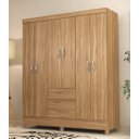 Ver imagem 1 de Guarda Roupa 6 Portas Casal Flash Ii 2 Gavetas - Amendola Touch Demóbile