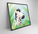 Ver imagem 2 de Quadro Decorativo Infantil Zebra - 40x40 Cm - Vidro Impresso