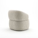 Ver imagem 4 de Poltrona Decorativa Boucle Orgânica Sala de Estar Luxo com Almofada