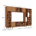Ver imagem 3 de Estante Home para TV até 65 Polegadas com 4 Portas Elegance Yescasa