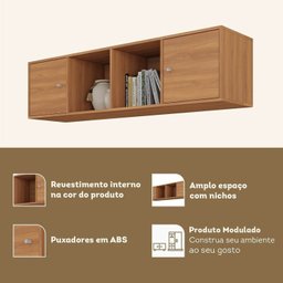 Estante Home para Tv até 65 Polegadas com 4 Portas Elegance Yescasa - 14