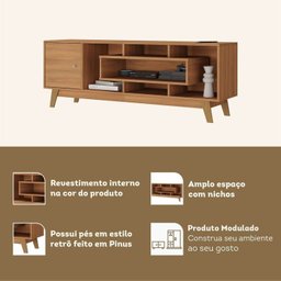 Estante Home para Tv até 65 Polegadas com 4 Portas Elegance Yescasa - 15