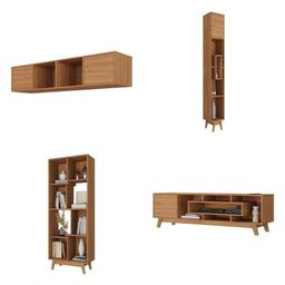 Estante Home para Tv até 65 Polegadas com 4 Portas Elegance Yescasa - 2