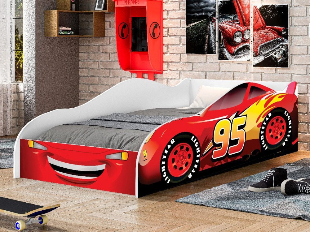 Jogo de Cama Carros Relâmpago Mcqueen Lençol Solteiro Infantil com