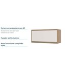 Ver imagem 2 de Armário Aéreo 80cm 1 Porta Basculante Mel Vanilla C/Pérola